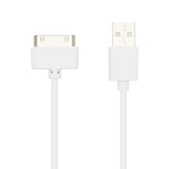 Linocell USB-kabel for iPhone 30-pinners Hvit 1 m