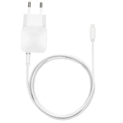 Linocell USB-lader med Micro-USB-kabel 2,4 A Hvit