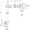 LogiLink 3-leddet bordfeste for skjerm 13-27"