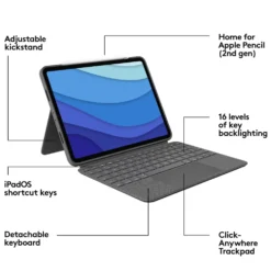 Logitech Combo Touch for iPad Pro 12,9 tommer (5 & 6 gen.)