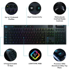 Logitech G 915 Lightspeed Mekanisk tastatur GL Tactile