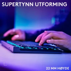 Logitech G515 Lightspeed TKL Trådløst gamingtastatur Tactile Svart