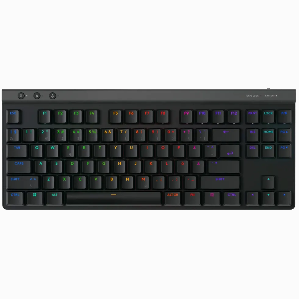 Logitech G515 Lightspeed TKL Trådløst gamingtastatur Linear Svart