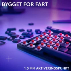 Logitech G515 Lightspeed TKL Trådløst gamingtastatur Linear Svart
