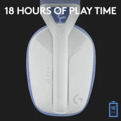 Logitech G 435 Lightspeed Trådløst gamingheadset Off-white & Lila