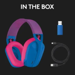 Logitech G 435 Lightspeed Trådløst gamingheadset Blå & Rosa