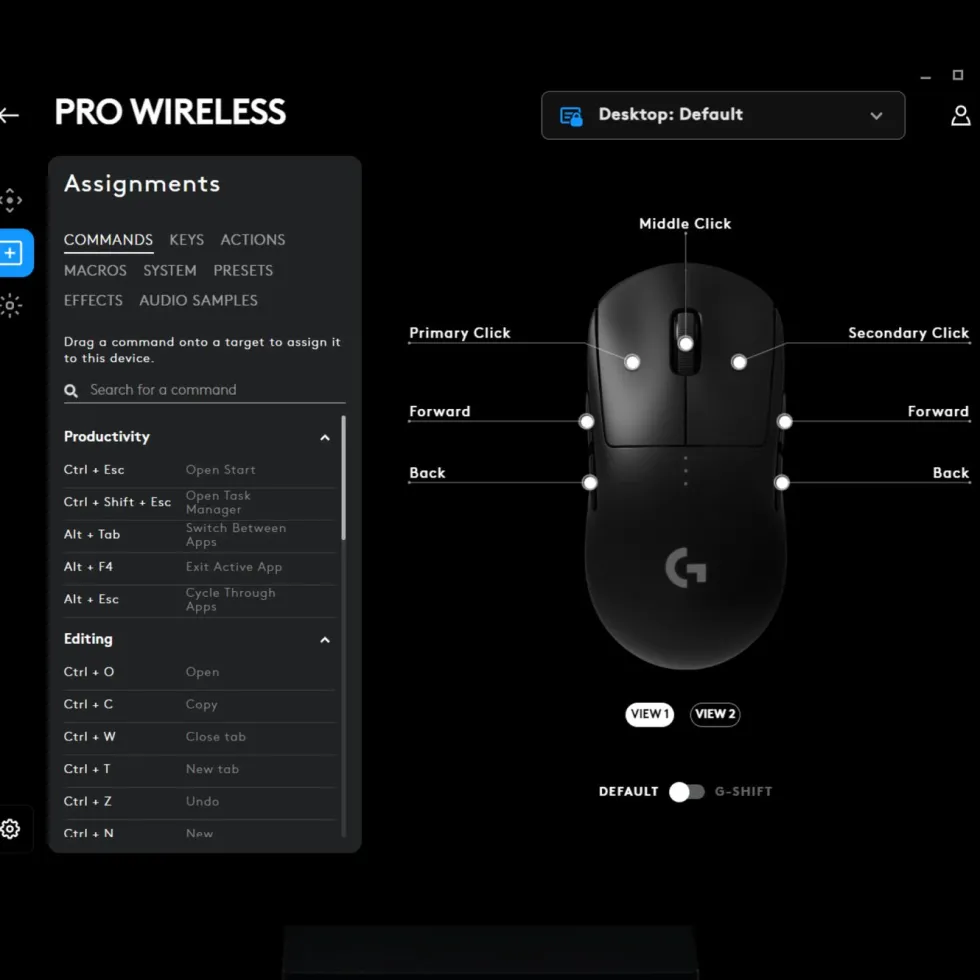 Logitech G Pro Trådløs gaming-mus for proffene