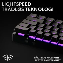 Logitech G PRO X 60 Lightspeed Trådløst gamingtastatur Tactile Black
