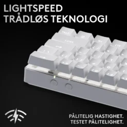 Logitech G PRO X 60 Lightspeed Trådløst gamingtastatur Tactile White