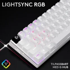 Logitech G PRO X 60 Lightspeed Trådløst gamingtastatur Tactile White