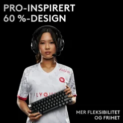 Logitech G PRO X 60 Lightspeed Trådløst gamingtastatur Linear Black