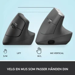 Logitech Lift Vertikal datamus Graphite