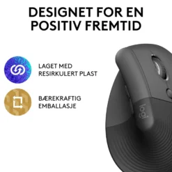 Logitech Lift Vertikal datamus Graphite