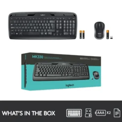 Logitech MK330 trådløst tastatur og mus