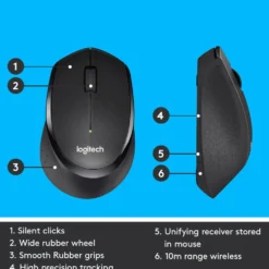 Logitech M330 Silent Stille trådløs mus