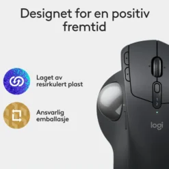 Logitech MX Ergo S Ergonomisk mus med styrekule