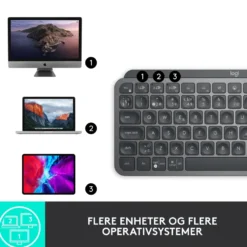 Logitech MX Keys Mini Trådløst tastatur Grå
