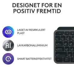 Logitech MX Keys S Trådløst tastatur Graphite
