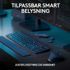 Logitech MX Keys S Trådløst tastatur Graphite