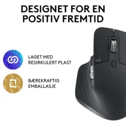 Logitech Mx Master 3s Trådløs datamus Graphite