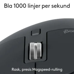 Logitech Mx Master 3s Trådløs datamus Grafitt, Bluetooth-utgave