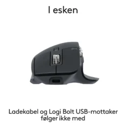 Logitech Mx Master 3s Trådløs datamus Grafitt, Bluetooth-utgave