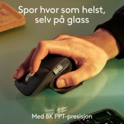 Logitech Mx Master 3s Trådløs datamus Grafitt, Bluetooth-utgave