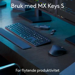 Logitech Mx Master 3s Trådløs datamus Grafitt, Bluetooth-utgave