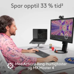 Logitech MX Master 4 Trådløs ergonomisk mus Graphite