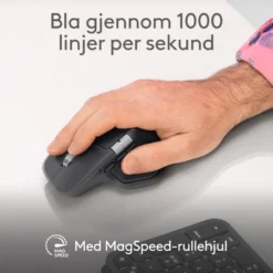 Logitech MX Master 4 Trådløs ergonomisk mus Graphite