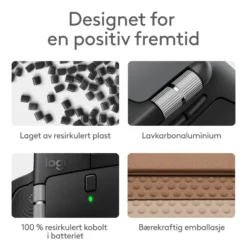 Logitech MX Master 4 Trådløs ergonomisk mus Graphite