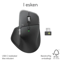 Logitech MX Master 4 Trådløs ergonomisk mus Graphite