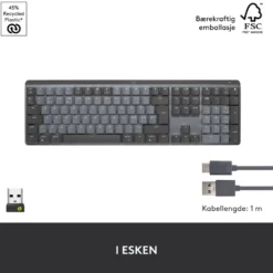 Logitech Mx Mechanical Mekanisk tastatur Brown Tactile Quiet