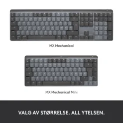 Logitech Mx Mechanical Mini Trådløst mekanisk tastatur Brown Tactile Quiet
