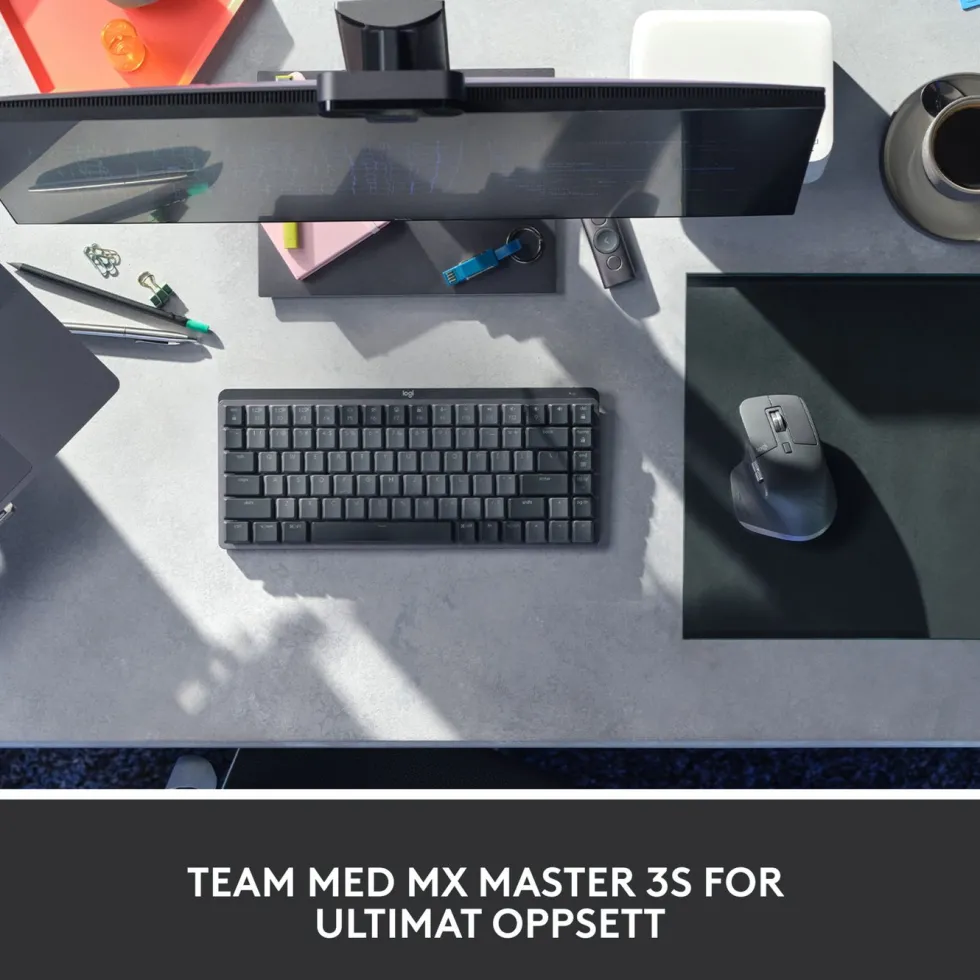 Logitech Mx Mechanical Mini Trådløst mekanisk tastatur Brown Tactile Quiet