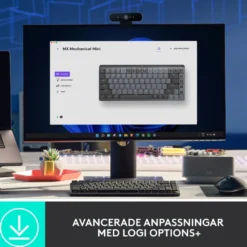 Logitech Mx Mechanical Mini Trådløst mekanisk tastatur Brown Tactile Quiet