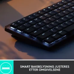 Logitech Mx Mechanical Mini Trådløst mekanisk tastatur Brown Tactile Quiet