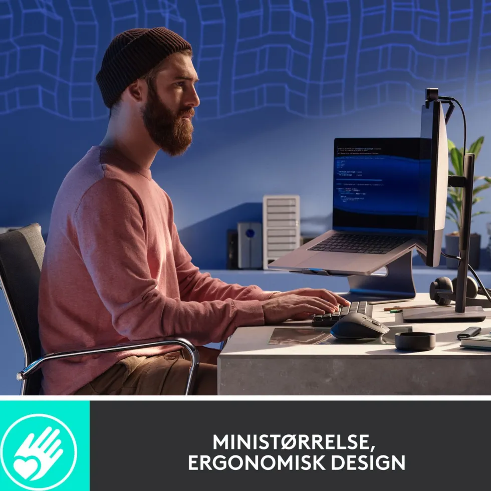 Logitech Mx Mechanical Mini Trådløst mekanisk tastatur Brown Tactile Quiet