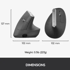 Logitech MX Vertical Trådløs datamus