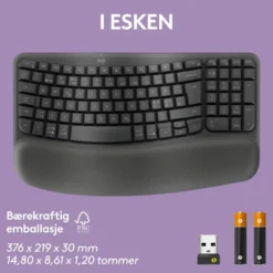 Logitech Mx Wave Keys Trådløst og ergonomisk tastatur