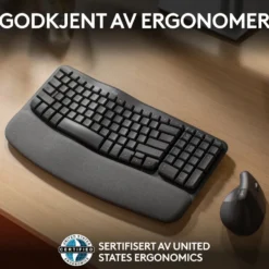 Logitech Mx Wave Keys Trådløst og ergonomisk tastatur