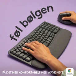 Logitech Mx Wave Keys Trådløst og ergonomisk tastatur