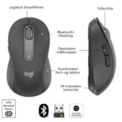Logitech Signature M650 Trådløs datamus Graphite