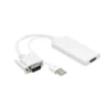 Luxorparts Adapter VGA til HDMI med lyd