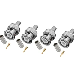 Luxorparts BNC-hannkontakt for krymping 4-pk.