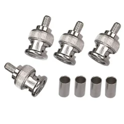 Luxorparts BNC-hannkontakt for krymping 4-pk.