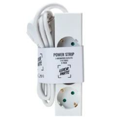 Luxorparts Grenuttak 3-veis 1 m hvit 2-pk.