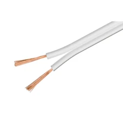 Luxorparts Høyttalerkabel 2,5 mm², hvit 25 m