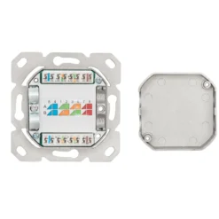 Luxorparts Innfelt FTP-nettverksuttak Cat. 6 2-ports