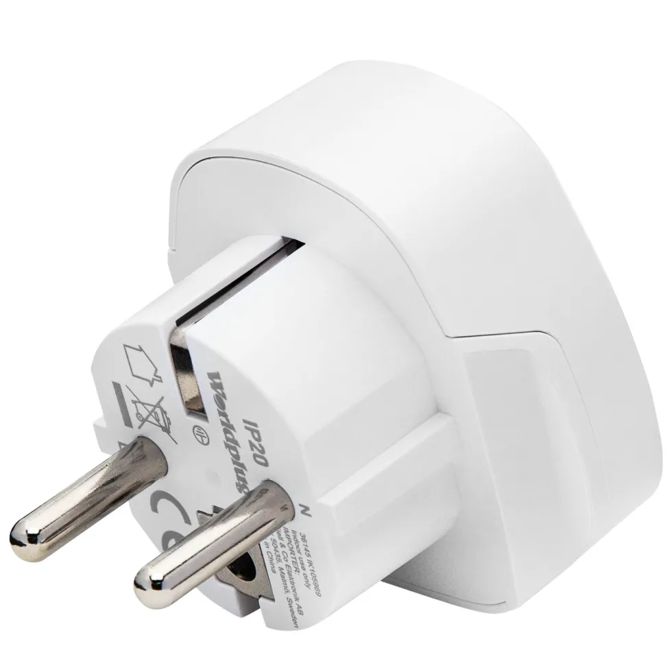 Luxorparts Jordet universalreiseadapter til Norge